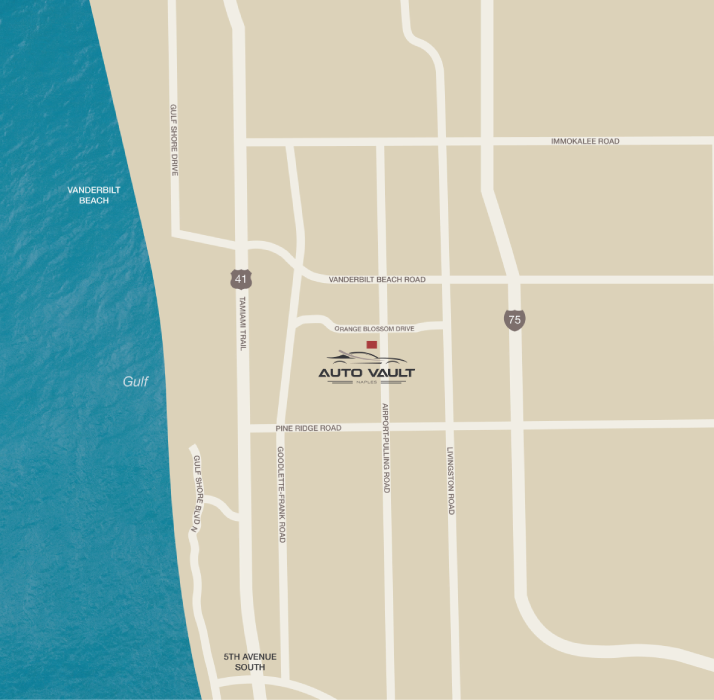 Naples Auto Vaul Location Map